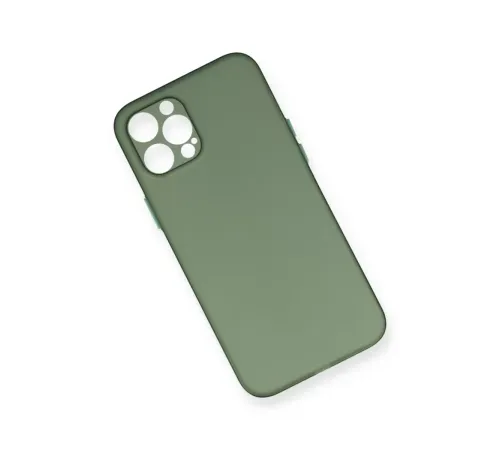 Apple iPhone 12 Pro Kılıf PP Ultra İnce Kapak - Yeşil