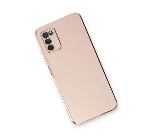 Samsung Galaxy A03S Kılıf Volet Silikon - Pembe