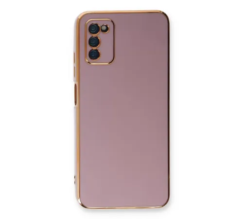 Samsung Galaxy A03S Kılıf Volet Silikon - Mor