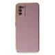 Samsung Galaxy A03S Kılıf Volet Silikon - Mor