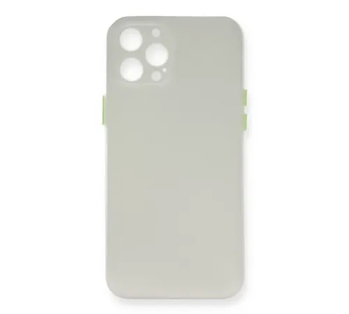 Apple iPhone 12 Pro Max Kılıf PP Ultra İnce Kapak - Beyaz