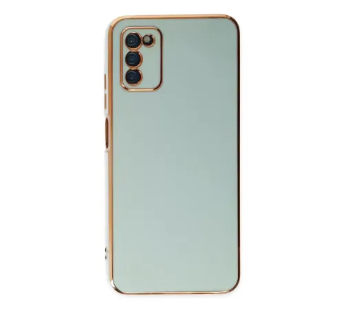 Samsung Galaxy A03S Kılıf Volet Silikon - Açık Yeşil