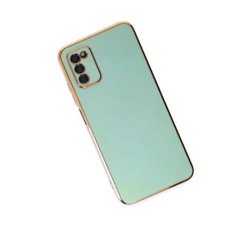 Samsung Galaxy A03S Kılıf Volet Silikon - Açık Yeşil