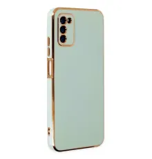 Samsung Galaxy A03S Kılıf Volet Silikon - Açık Yeşil