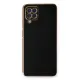 Samsung Galaxy A22 Kılıf Volet Silikon - Siyah