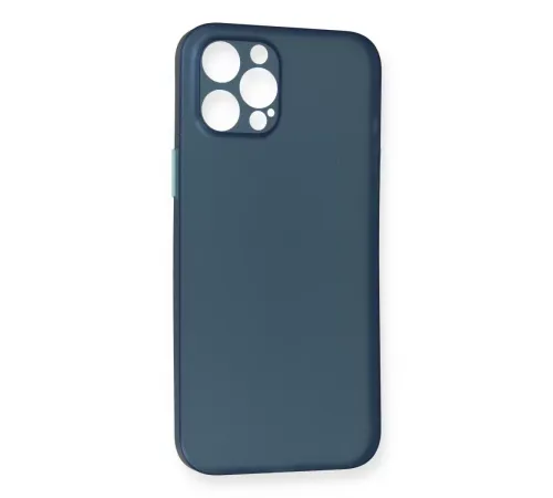 Apple iPhone 12 Pro Max Kılıf PP Ultra İnce Kapak - Mavi