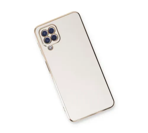Samsung Galaxy A22 Kılıf Volet Silikon - Beyaz