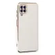 Samsung Galaxy A22 Kılıf Volet Silikon - Beyaz