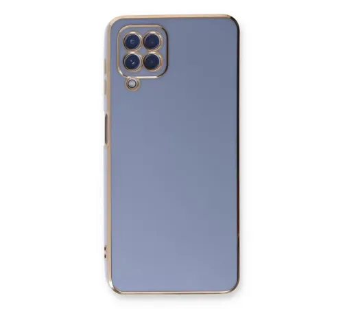Samsung Galaxy A22 Kılıf Volet Silikon - Mavi