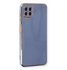 Samsung Galaxy A22 Kılıf Volet Silikon - Mavi