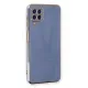 Samsung Galaxy A22 Kılıf Volet Silikon - Mavi