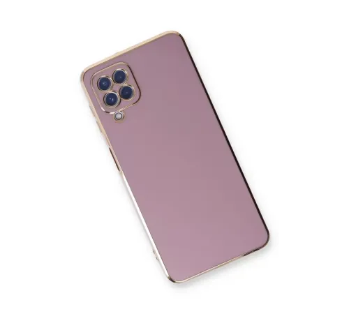 Samsung Galaxy A22 Kılıf Volet Silikon - Mor