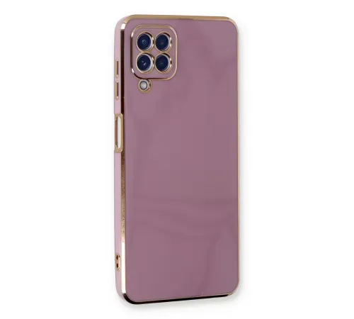 Samsung Galaxy A22 Kılıf Volet Silikon - Mor