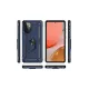 Samsung Galaxy A72 Kılıf Sofya Yüzüklü Silikon Kapak - Lacivert