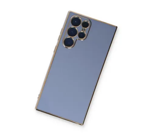 Samsung Galaxy S22 Ultra Kılıf Volet Silikon - Mavi