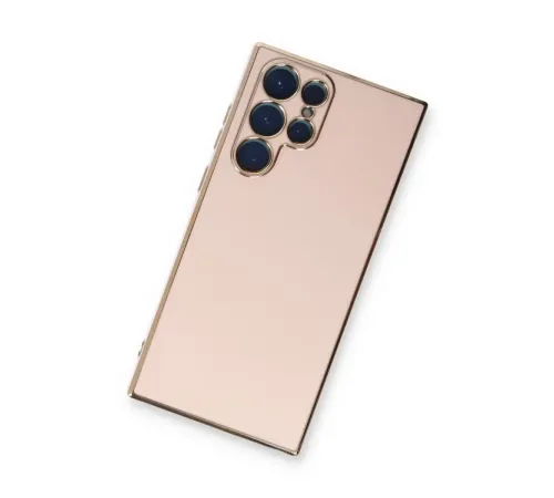 Samsung Galaxy S22 Ultra Kılıf Volet Silikon - Pembe