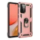 Samsung Galaxy A72 Kılıf Sofya Yüzüklü Silikon Kapak - Rose