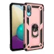 Samsung Galaxy A02 Kılıf Sofya Yüzüklü Silikon Kapak - Rose
