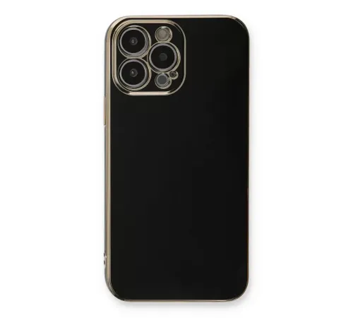Apple iPhone 13 Pro Max Kılıf Volet Silikon - Siyah