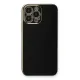 Apple iPhone 13 Pro Max Kılıf Volet Silikon - Siyah