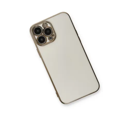 Apple iPhone 13 Pro Max Kılıf Volet Silikon - Beyaz