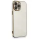 Apple iPhone 13 Pro Max Kılıf Volet Silikon - Beyaz