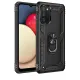 Samsung Galaxy A02S Kılıf Sofya Yüzüklü Silikon Kapak - Siyah