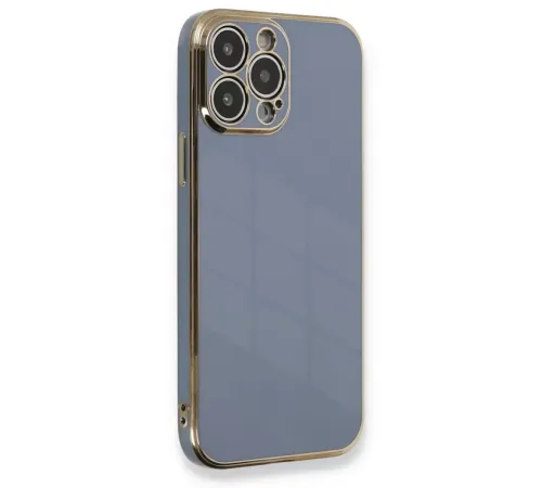Apple iPhone 13 Pro Max Kılıf Volet Silikon - Mavi