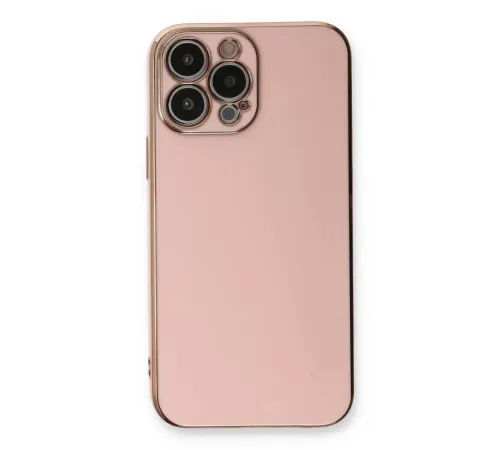 Apple iPhone 13 Pro Max Kılıf Volet Silikon - Pembe