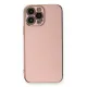 Apple iPhone 13 Pro Max Kılıf Volet Silikon - Pembe