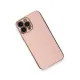 Apple iPhone 13 Pro Max Kılıf Volet Silikon - Pembe