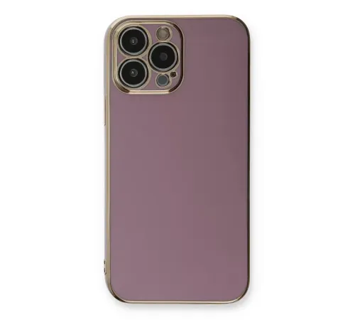 Apple iPhone 13 Pro Max Kılıf Volet Silikon - Mor