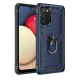 Samsung Galaxy A02S Kılıf Sofya Yüzüklü Silikon Kapak - Lacivert