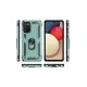 Samsung Galaxy A02S Kılıf Sofya Yüzüklü Silikon Kapak - Yeşil