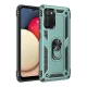 Samsung Galaxy A02S Kılıf Sofya Yüzüklü Silikon Kapak - Yeşil