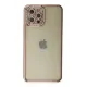 Apple iPhone 12 Pro Kılıf Joke Taşlı Silikon - Pembe