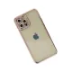 Apple iPhone 12 Pro Kılıf Joke Taşlı Silikon - Pembe
