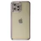 Apple iPhone 12 Pro Kılıf Joke Taşlı Silikon - Mor