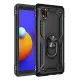 Samsung Galaxy A01 Core Kılıf Sofya Yüzüklü Silikon Kapak - Siyah