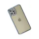 Apple iPhone 12 Pro Kılıf Joke Taşlı Silikon - Mavi