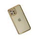 Apple iPhone 12 Pro Kılıf Joke Taşlı Silikon - Gold