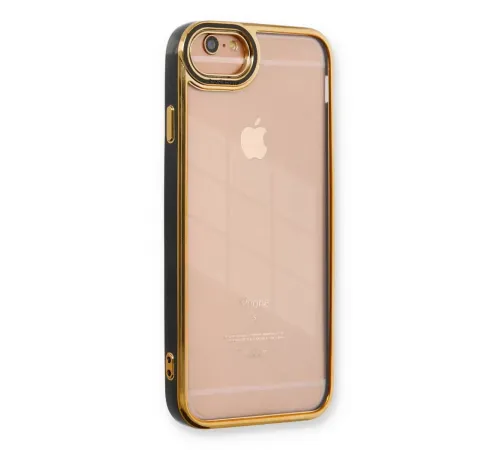 Apple iPhone 6 Kılıf Liva Lens Silikon - Siyah