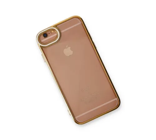 Apple iPhone 6 Kılıf Liva Lens Silikon - Beyaz