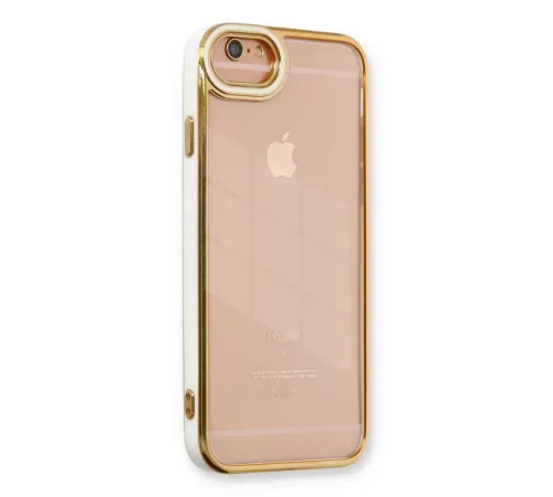 Apple iPhone 6 Kılıf Liva Lens Silikon - Beyaz