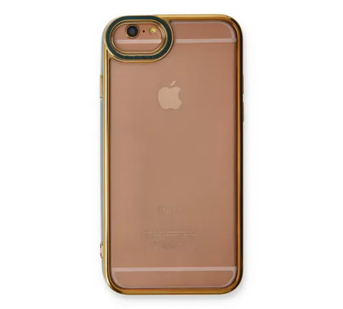 Apple iPhone 6 Kılıf Liva Lens Silikon - Yeşil