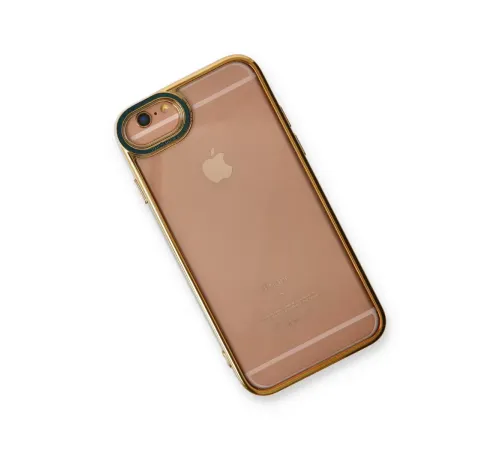 Apple iPhone 6 Kılıf Liva Lens Silikon - Yeşil
