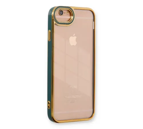 Apple iPhone 6 Kılıf Liva Lens Silikon - Yeşil