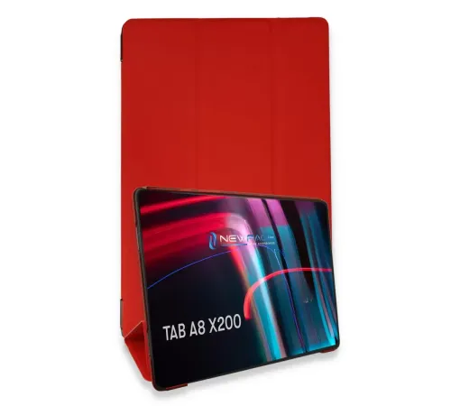 Samsung Galaxy X200 Tab A8 10.5 Kılıf Tablet Smart Kılıf - Kırmızı