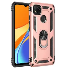 Xiaomi Redmi 9C Kılıf Sofya Yüzüklü Silikon Kapak - Rose