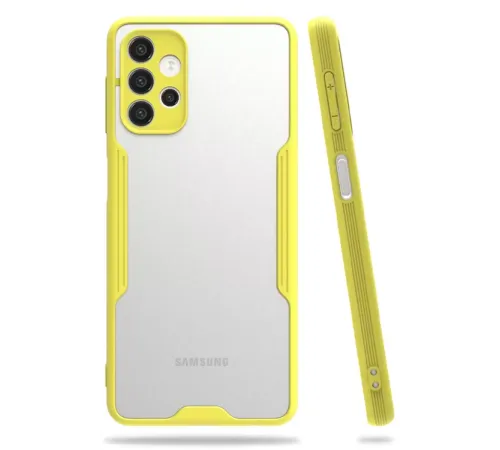 Samsung Galaxy A52 Kılıf Platin Silikon - Sarı